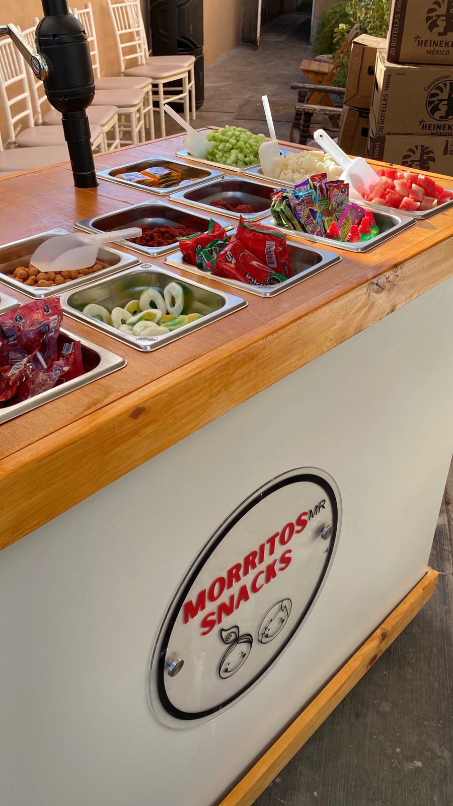 Barra en salón de eventos